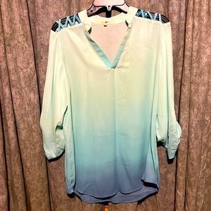 Wishful Park ombré top NWOT